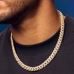 Iced Out Cuban Link Chain - 20” -10mm